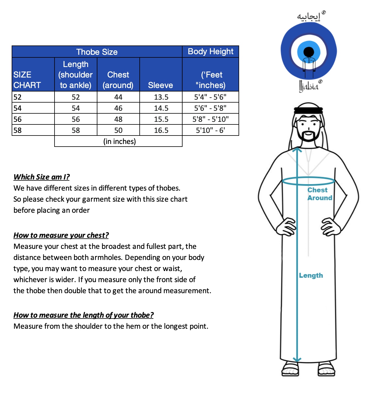 Full Sleeves Moroccan Thobe - Mens - Design 4