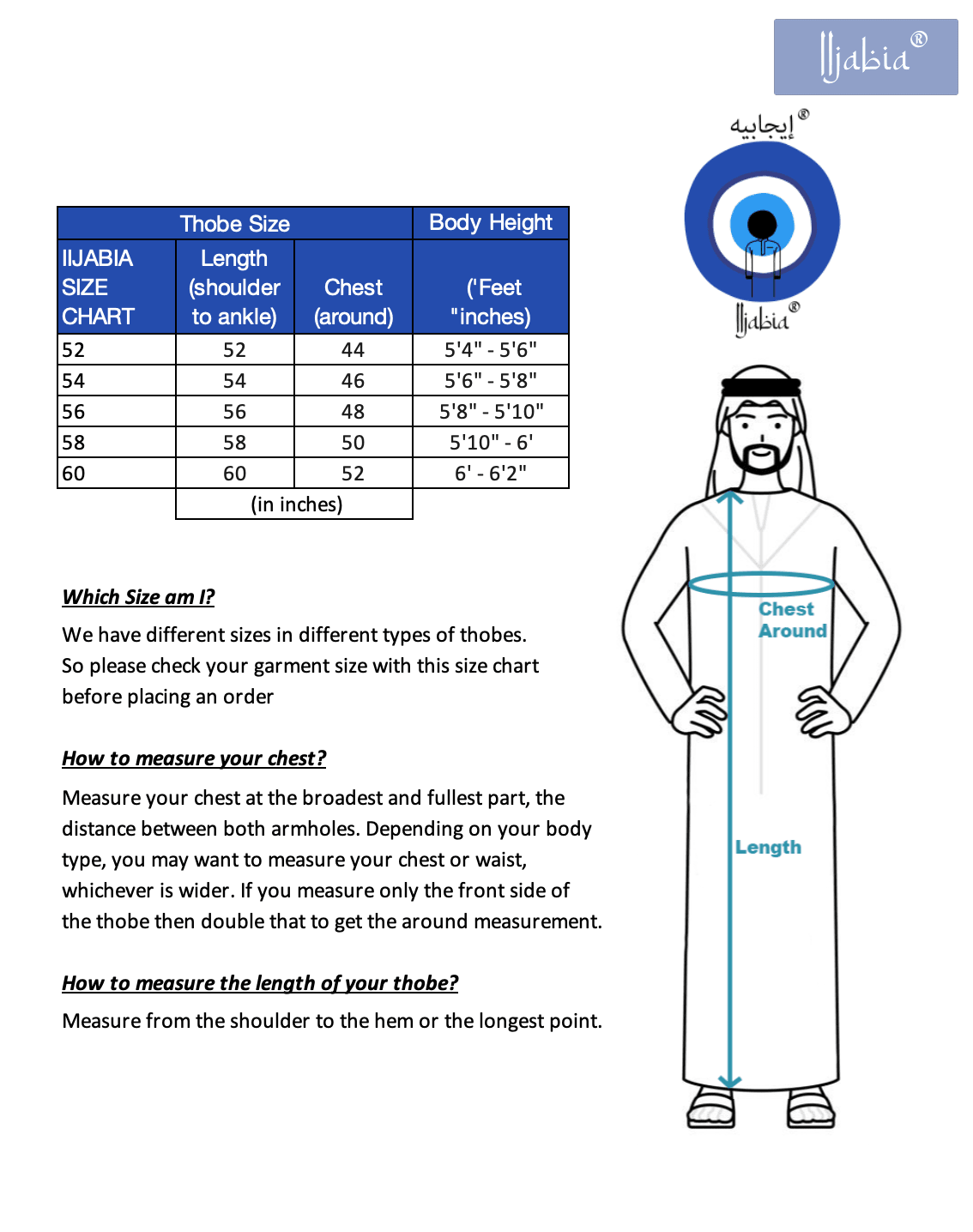 Full Sleeves Omani Men's Thobe - Khalifa - Indian Shiny Fabric - Navy Blue