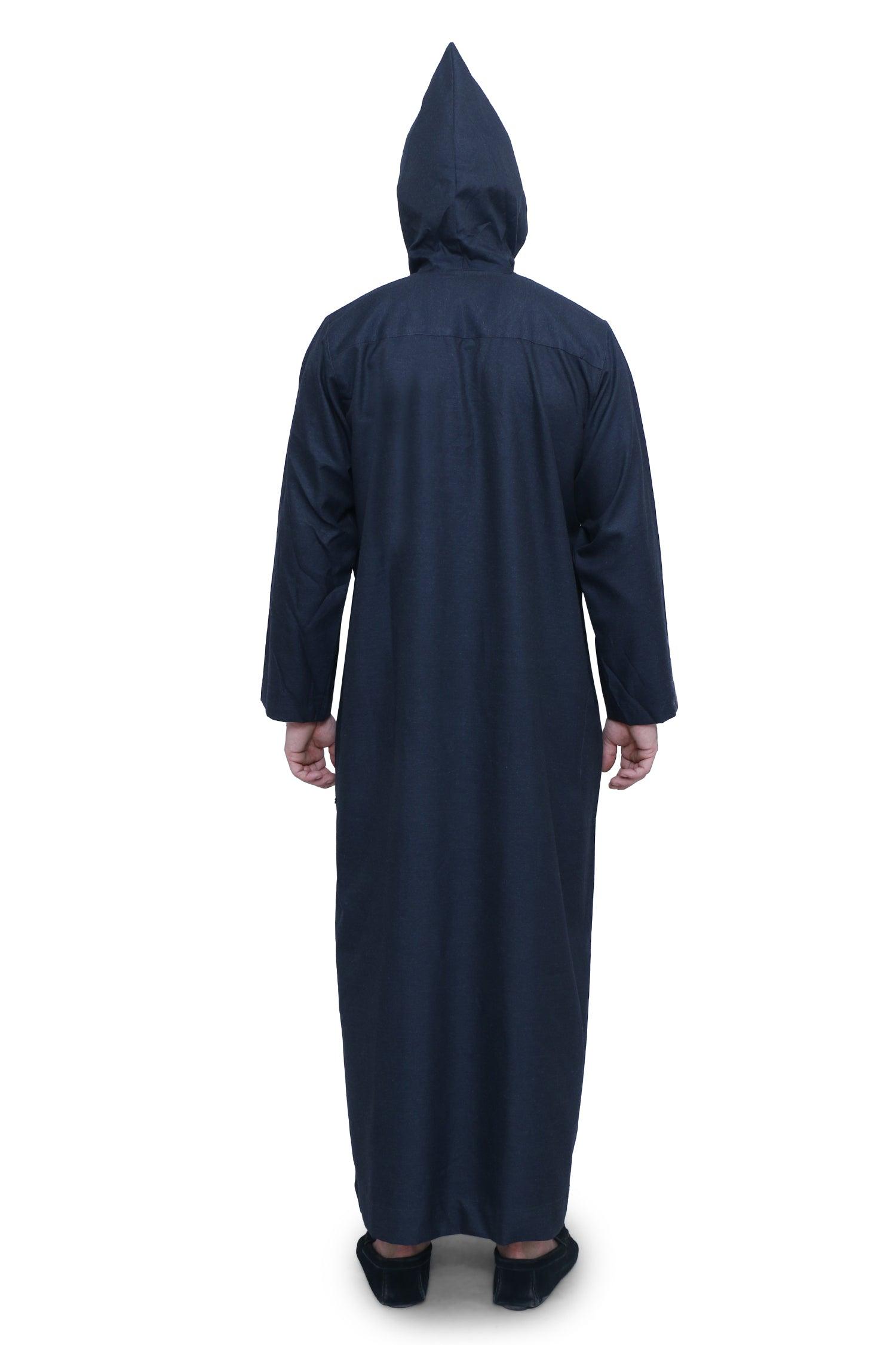 Hooded Mens Thobe - Full Sleeves - HD5 - IIJABIA