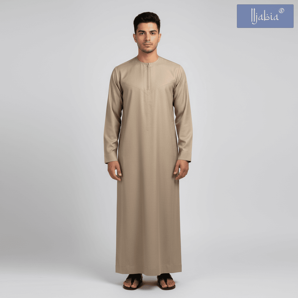 Emirati Thobe - Premium TR Fabric - Camel