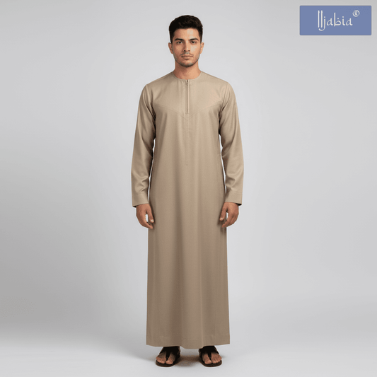 Emirati Thobe - Premium TR Fabric - Camel