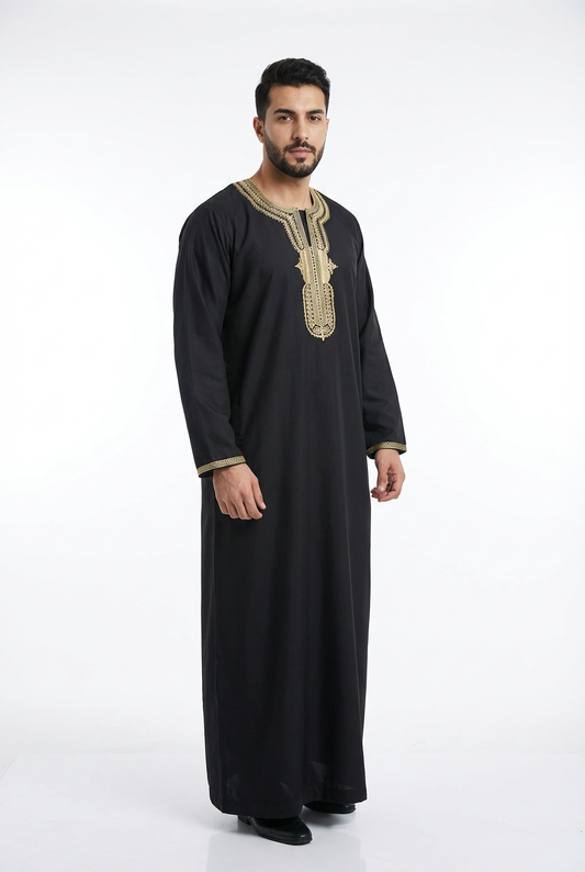 Full Sleeves Moroccan Thobe - Mens - Design 4
