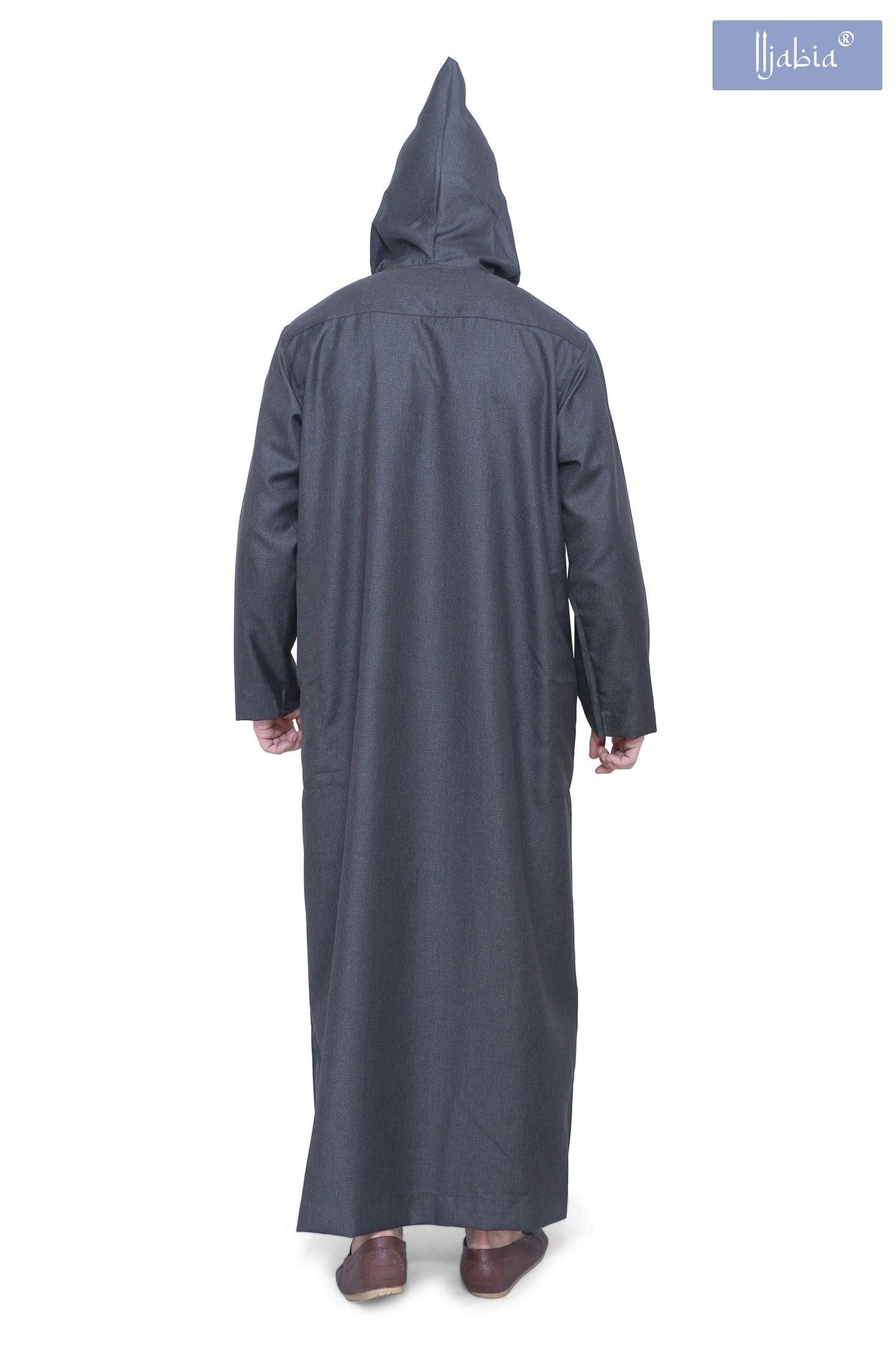 Hooded Mens Thobe - Full Sleeves - HD8 - IIJABIA