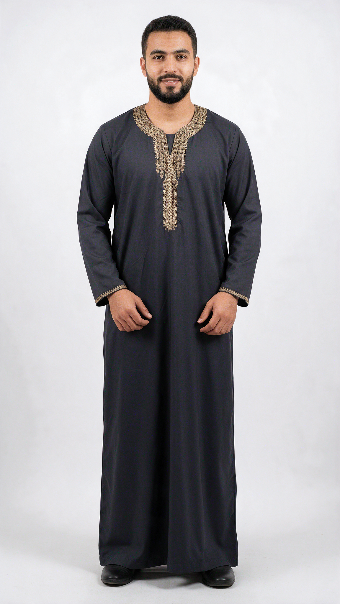 Full Sleeves Moroccan Thobe - Mens - Design 7