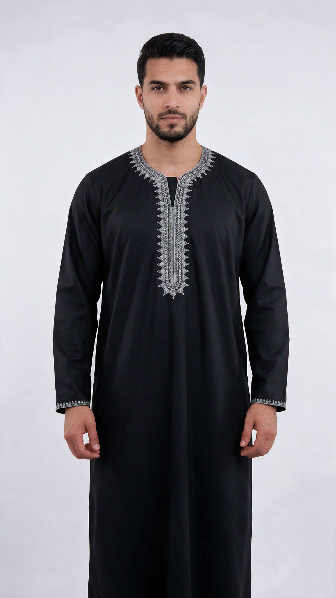 Full Sleeves Moroccan Thobe - Mens - Design 6
