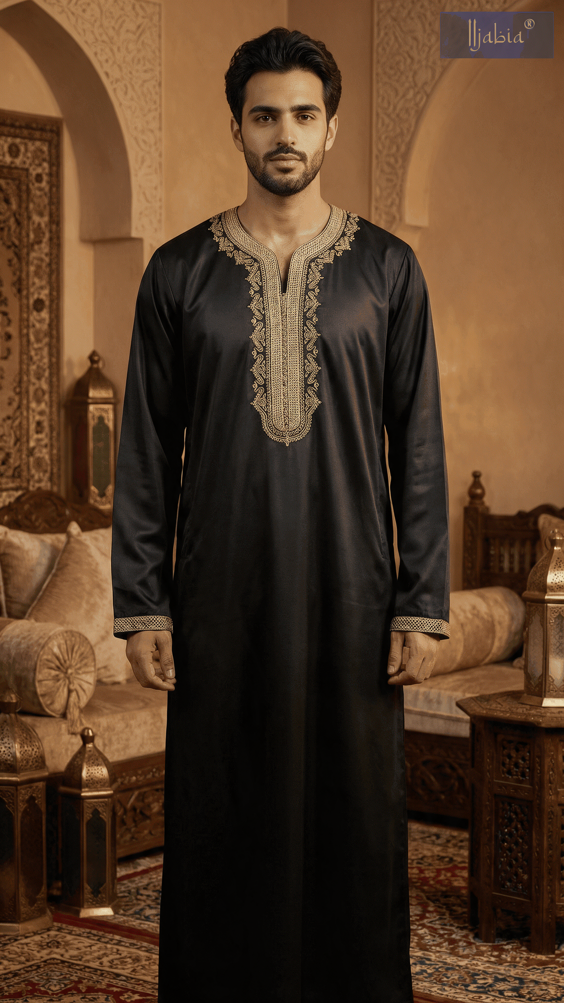 Full Sleeves Moroccan Thobe - Mens - Design 3