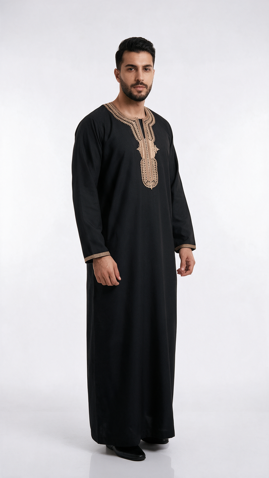 Full Sleeves Moroccan Thobe - Mens - Design 4