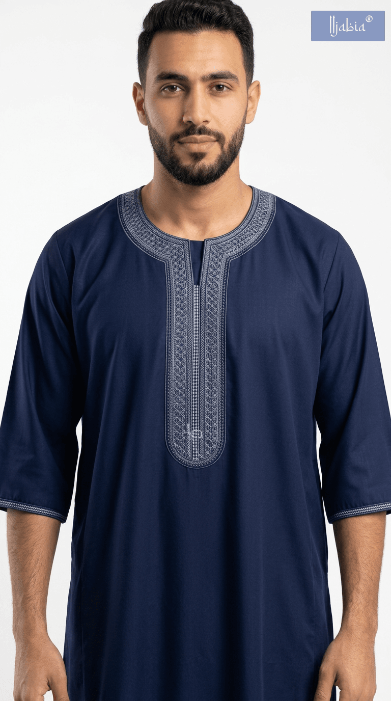 Indian Shiny Moroccan Thobe - Mens