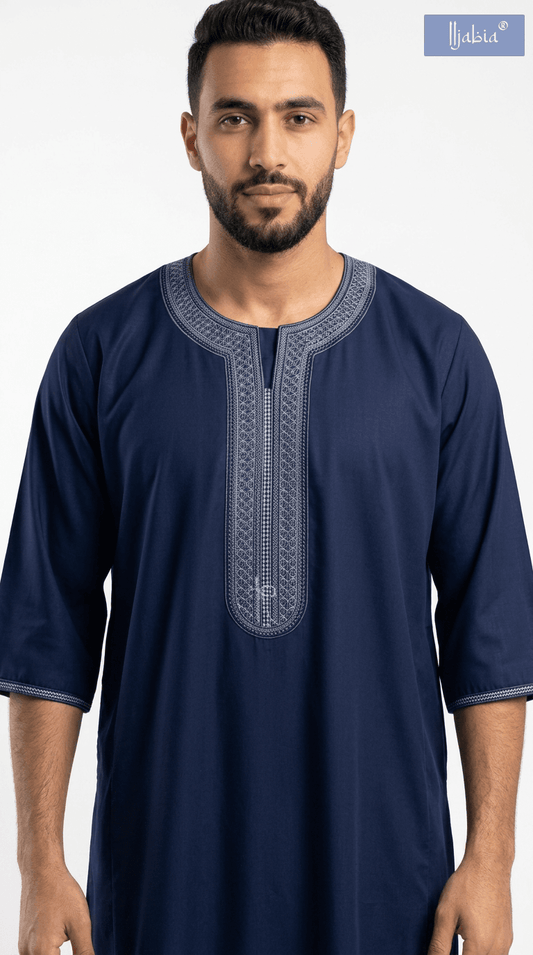 Indian Shiny Moroccan Thobe - Mens